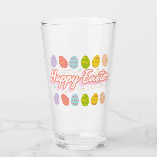 Happy easter glass (Front)