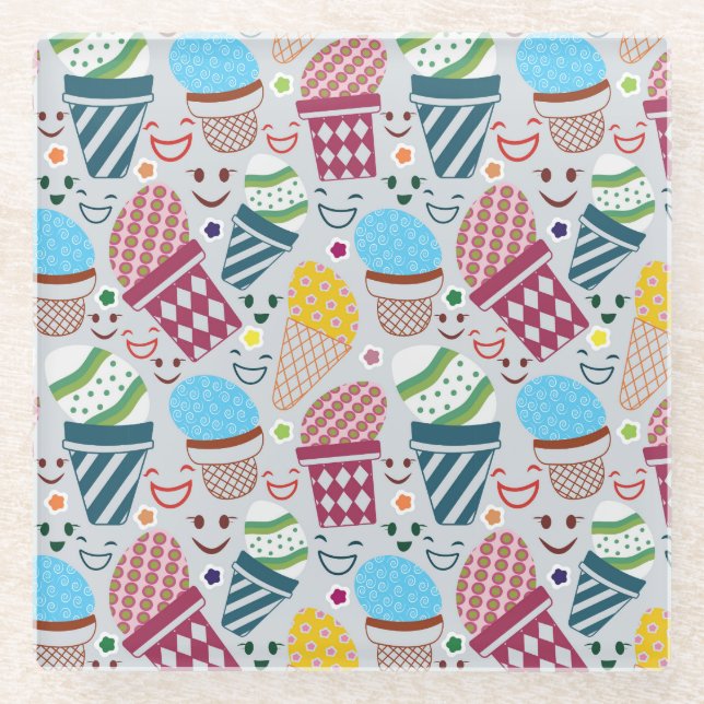 Happy Easter Glass Coaster (Front)