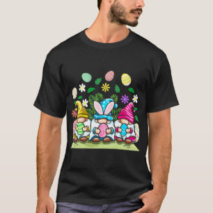 Happy Easter Gnomes Egg Hunting Gift T-Shirt
