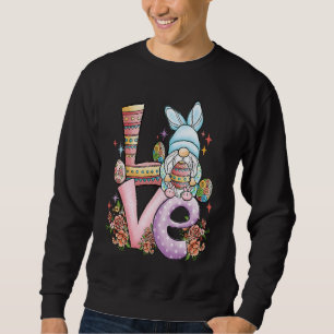 Happy Easter gnomes with Bunny ears Egg Hunting Ea Sweatshirt