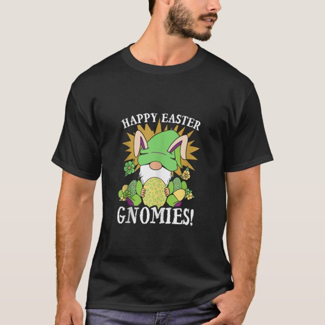Happy Easter Gnomies Easter Egg Bunny Gnome Tank T (Front)