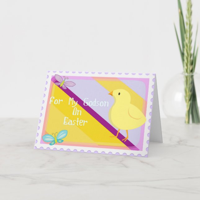 Happy Easter Godson Card (Front)