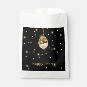 Happy Easter Gold Disco Ball Favour Bags