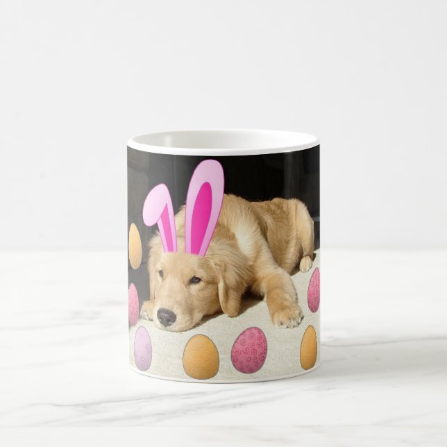 Happy Easter Golden Retriever Coffee Mug (Center)