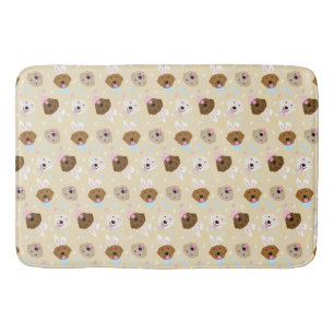 Happy Easter Golden Retriever Dogs Bath Mat