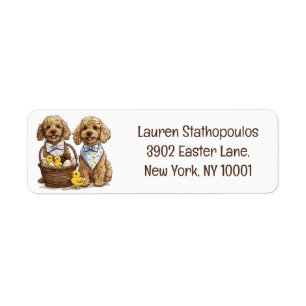 Happy Easter Goldendoodle Dogs Easter Basket