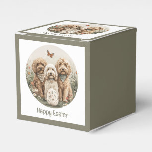 Happy Easter Goldendoodle Dogs Favour Box