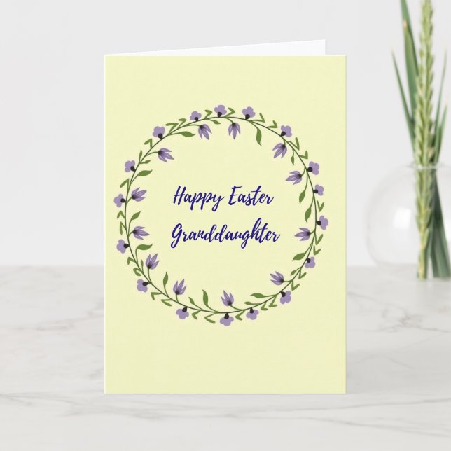 Happy Easter Granddaughter Card (Front)