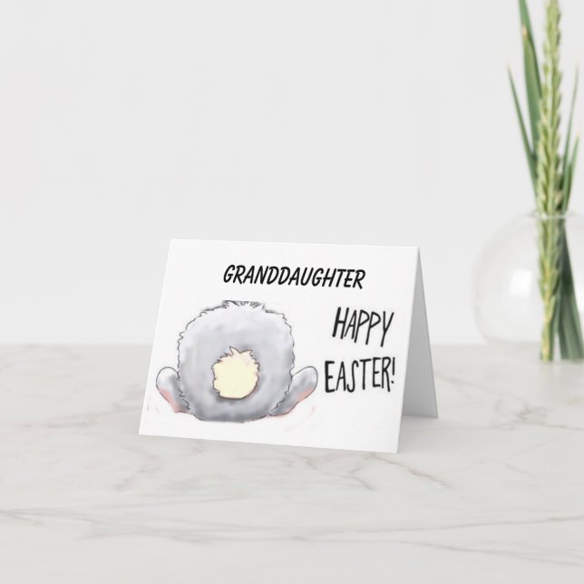 HAPPY EASTER ***GRANDDAUGHTER*** HOLIDAY CARD (Front)