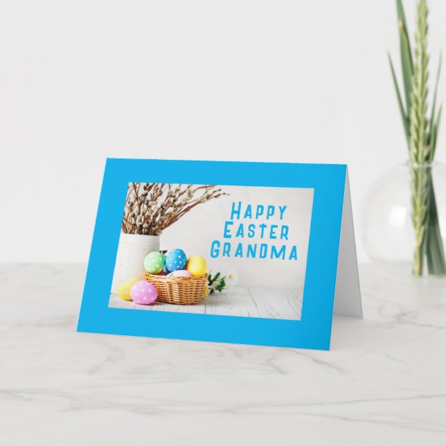 HAPPY EASTER **GRANDMA** CARD (Front)