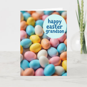 Happy Easter Grandson Candy Card