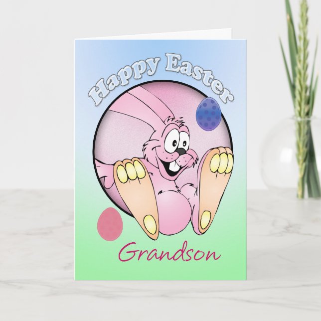 Happy Easter - Grandson Holiday Card (Front)