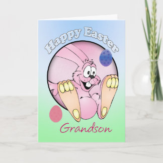 Happy Easter - Grandson Holiday Card