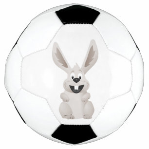 "HAPPY EASTER " GRAY BUNNY FOOTBALL