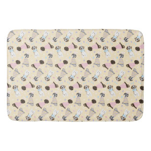 Happy Easter Great Dane Dogs Bath Mat