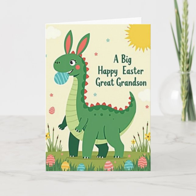 Happy Easter Great Grandson Card (Front)