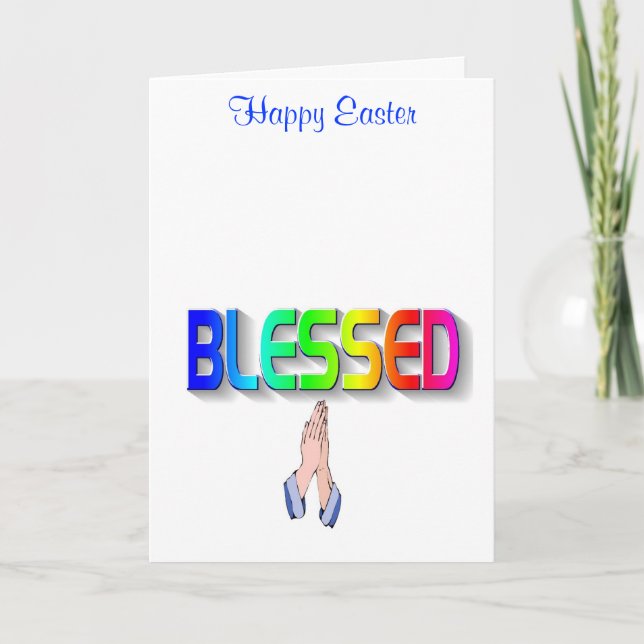 Happy Easter Greeting Card (Front)