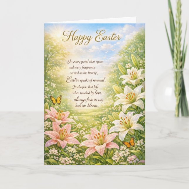 Happy Easter Greeting Card (Front)