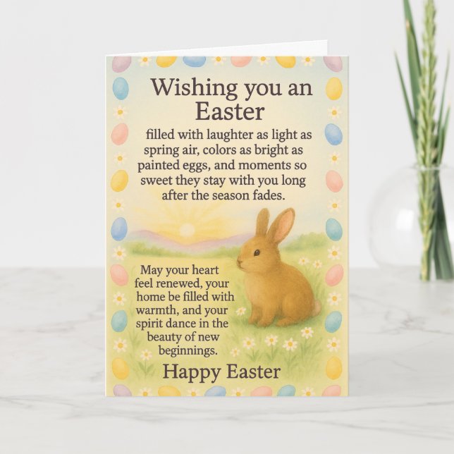 Happy Easter Greeting Card (Front)
