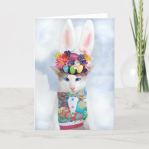 Happy Easter Greeting Card by Skeezix the Cat