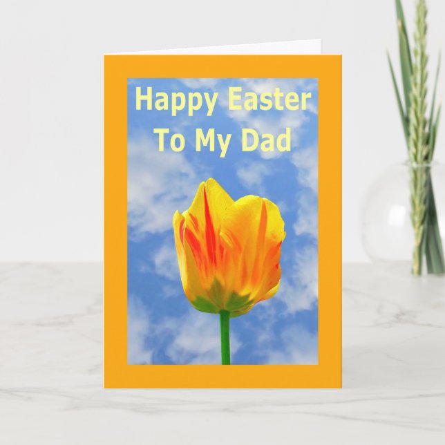 Happy Easter Greeting Card for My Dad, Father (Front)