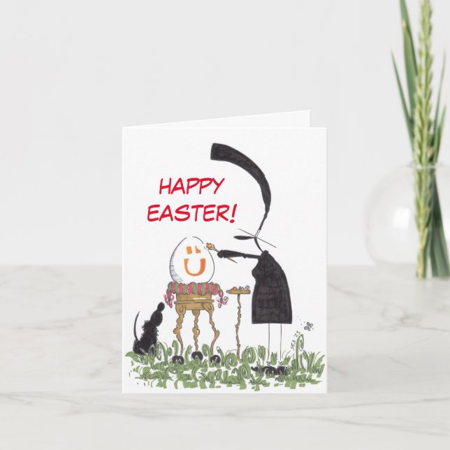 Happy Easter Greetings Card (Front)