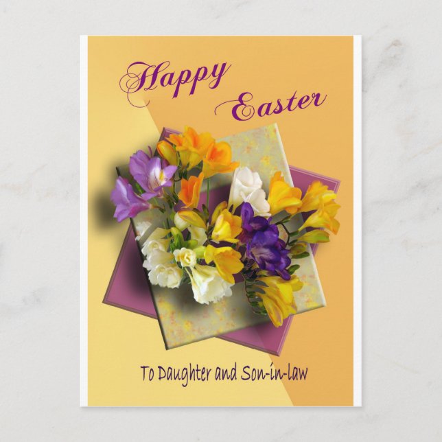 Happy Easter Greetings to Daughter Post Card (Front)