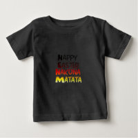 Happy Easter: Hakuna Matata Text Art Design