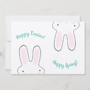 Happy Easter Happy Spring cute bunny funny card