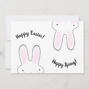 Happy Easter Happy Spring cute bunny rabbit funny 