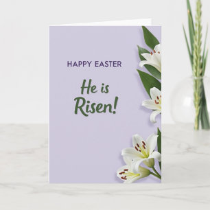 Happy Easter He Is Risen Card