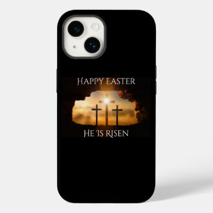 Happy Easter He is Risen Three Crosses Holiday  Case-Mate iPhone 14 Case