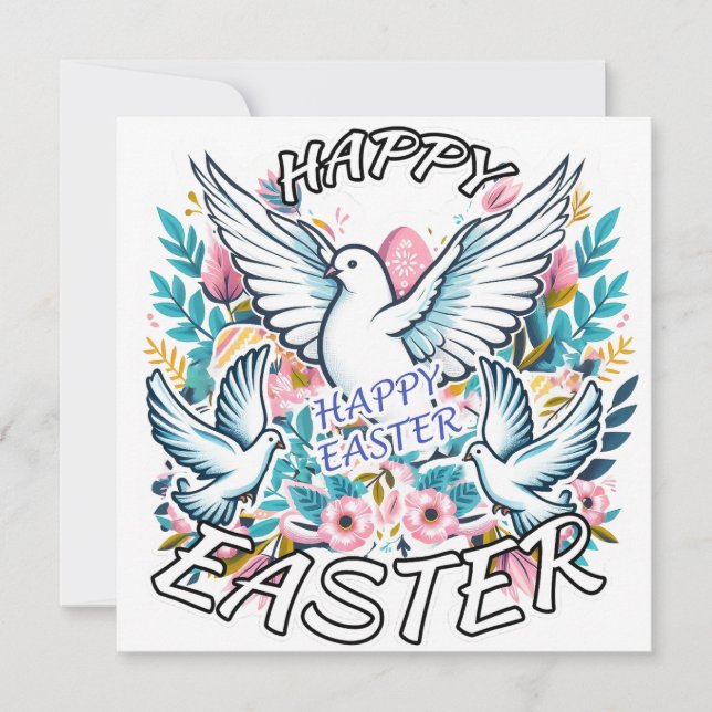 Happy Easter Holiday Card (Front)