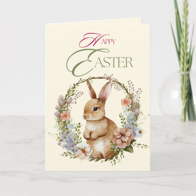 Happy Easter Holiday Card (Front)
