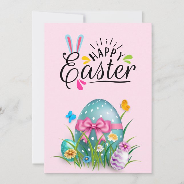 Happy easter holiday card (Front)