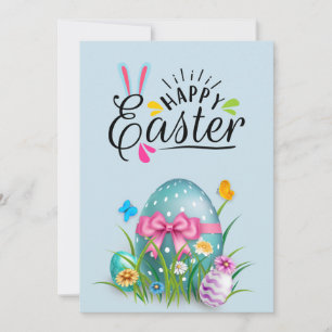Happy easter holiday card