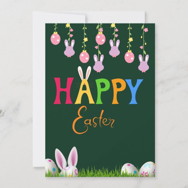 Happy Easter  Holiday Card (Front)
