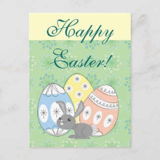 Happy Easter Holiday Postcard