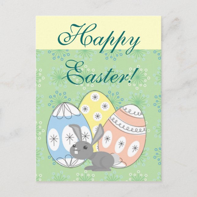 Happy Easter Holiday Postcard (Front)