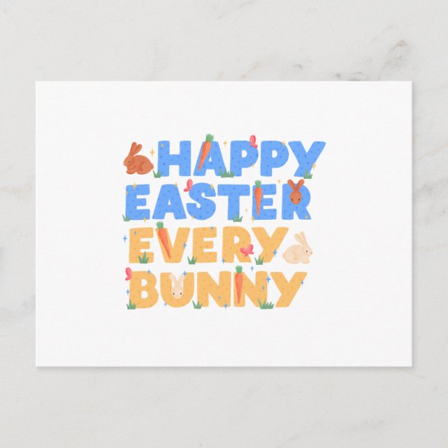 Happy Easter Holiday Postcard (Front)