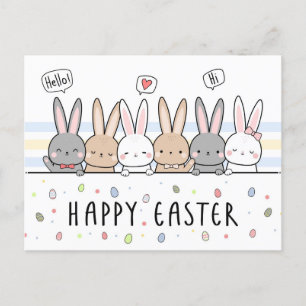 Happy Easter Holiday Postcard