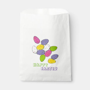 Happy Easter Homemade Speckled Pastel Candy Eggs Favour Bags