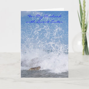 Happy Easter Husband Card - Ocean Spray