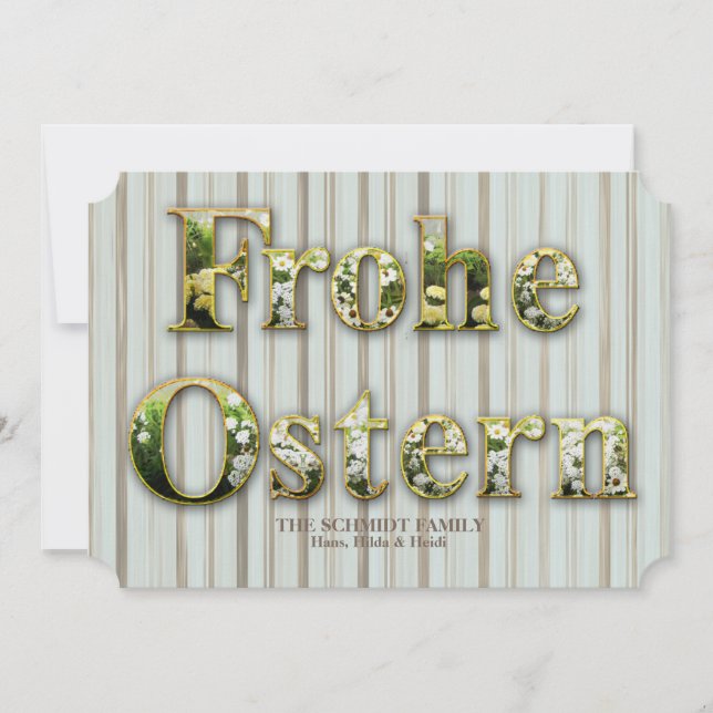 Happy Easter in German Card (Front)