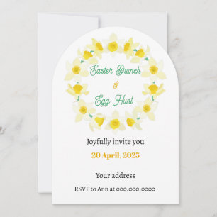 Happy Easter. Invitation