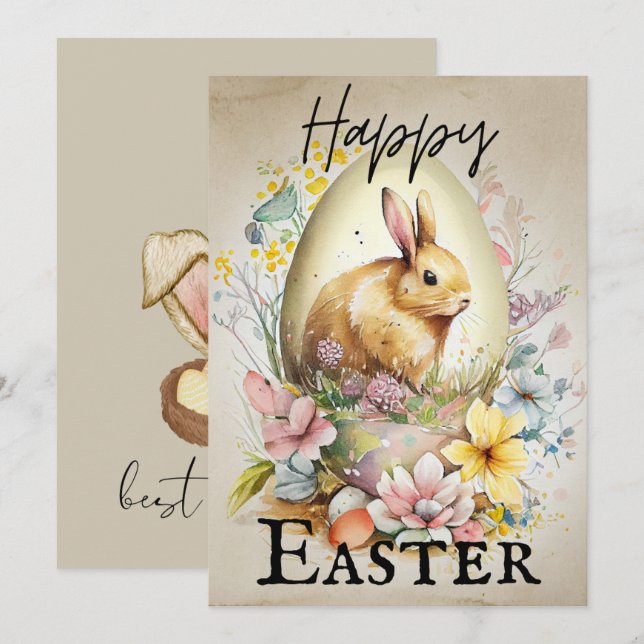 Happy Easter Invitation (Front/Back)
