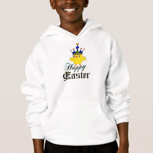 ♫♥Happy Easter Irish King Chicken Kids' Hoodie♥♪