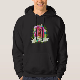 Happy Easter Irish Setter Wearing Bunny Ear Eggs C Hoodie