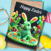 Happy Easter Jelly Bean Rabbit