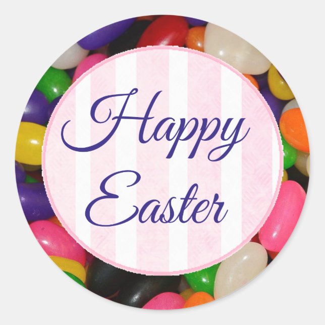 Happy Easter Jelly Bean Stickers (Front)